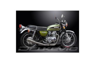 Système d'échappement complet pour Honda CB550K 1974-76, silencieux mégaphone classique 4-1 en acier inoxydable