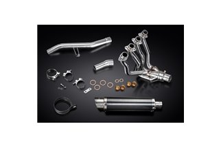 Sistema di scarico completo per Kawasaki Gtr1400 07-20 Silenziatore Carbonio Tondo 350mm