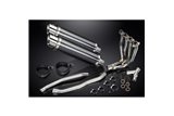 Sistema di scarico completo per Kawasaki Zzr1400 06-07 4-2 Silenziatori 350mm Carbon Tondo Bsau