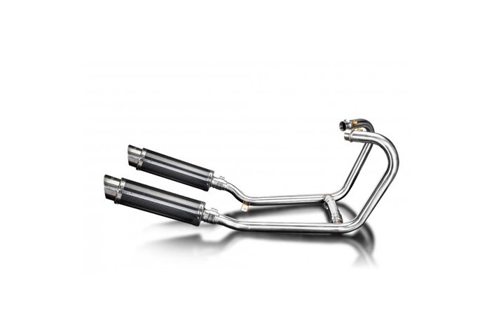 Complete exhaust system for 1200 Thruxton R/Rs 16-22 Dl10 Round Muffler 350mm Carbon Fiber 2-2