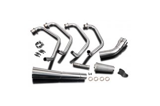 Sistema di scarico completo megafono classico in acciaio inox honda cb750f2 77-78 honda cb750f 1977 1978