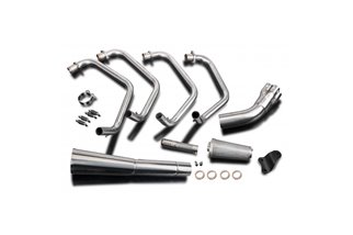 Sistema di scarico completo honda cb750f supersport 79-83 megafono classico in acciaio inox honda cb750f 1979 1983