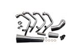 Complete exhaust system honda cb750f supersport 79-83 classic stainless steel megaphone honda cb750f 1979 1983