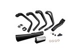 Sistema di scarico completo kawasaki z900 z1a-b 72-76 megafono nero ceramico kawasaki z1 1972 1976