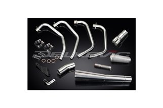 Sistema di scarico completo per Honda CB750F Supersport 79-83 Full 4-1 Stainless Steel Classic Megaphone