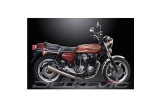 Komplette Abgasanlage für Honda Cb750F2 77–78, Vollschalldämpfer, 4–1 Edelstahl, klassisches Megaphon