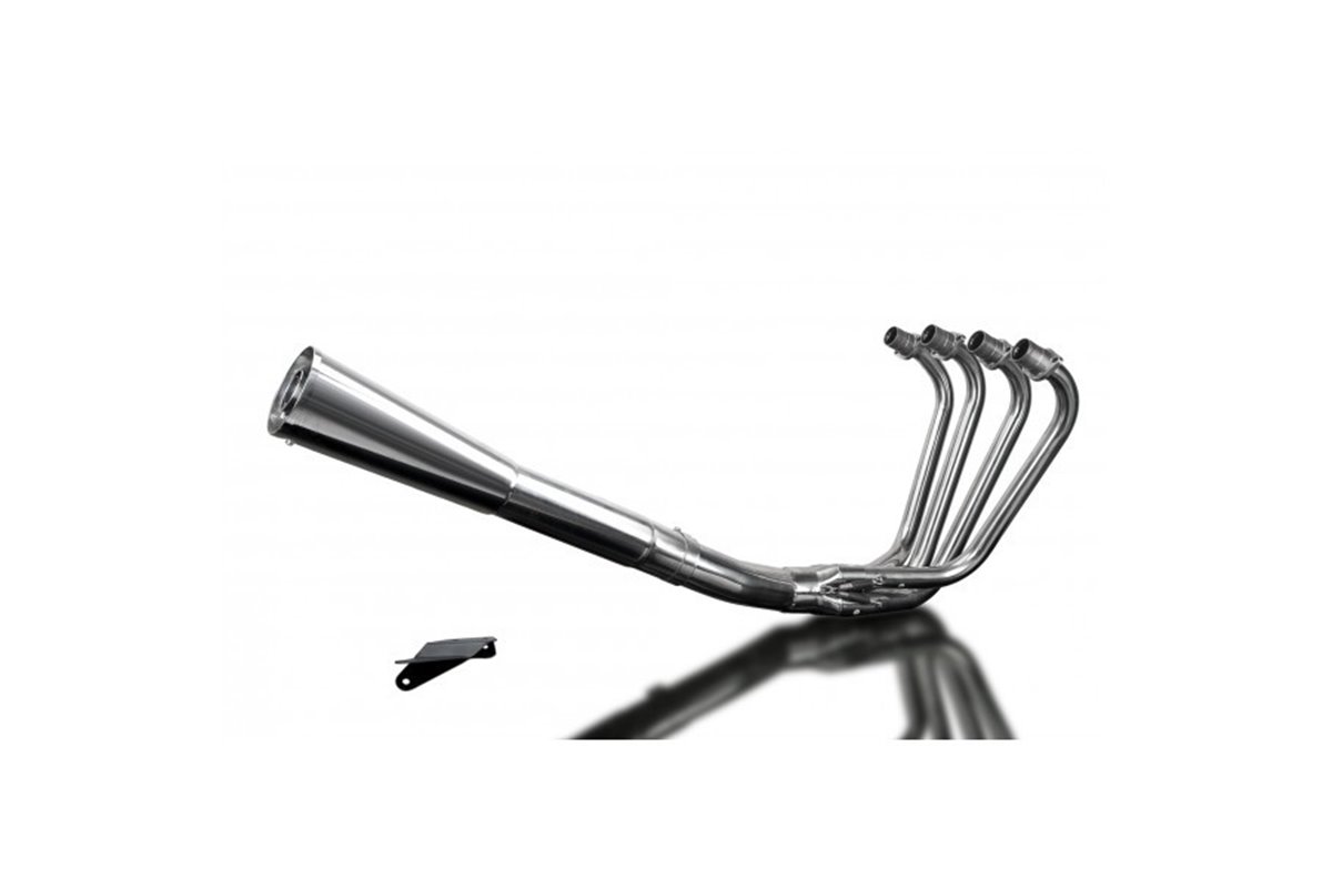 Sistema di scarico completo per Kawasaki Z750E-Kz 1980-82 Full 4-1 Stainless Classic Megaphone Silencer