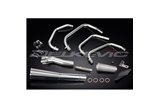 Sistema di scarico completo per Kawasaki Z750E-Kz 1980-82 Full 4-1 Stainless Classic Megaphone Silencer