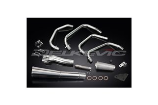 Sistema di scarico completo per Kawasaki Gpz750 1981-1984 Full 4-1 Stainless Classic Megaphone Silencer