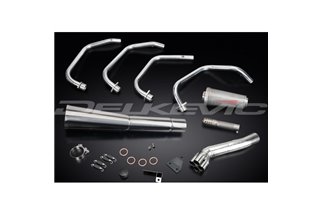 Sistema di scarico completo per Suzuki Gs1100Glz 1982-1983 Full 4-1 Stainless Classic Megaphone Silenziatore