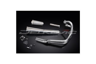 Complete exhaust system kawasaki zn700a ltd 84-85 classic stainless steel megaphone kawasaki zn700a ltd 1984 1985