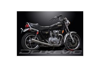 Système d'échappement complet kawasaki zn700a ltd 84-85 mégaphone classique en acier inoxydable kawasaki zn700a ltd 1984 1985