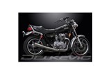 Système d'échappement complet kawasaki zn700a ltd 84-85 mégaphone classique en acier inoxydable kawasaki zn700a ltd 1984 1985