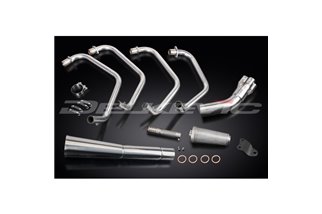 Système d'échappement complet yamaha xs650 b 74-79 full 2-1 megaphone classique en acier inoxydable yamaha xs650b 1974 1979