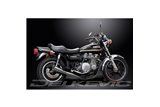 Komplette Abgasanlage Kawasaki Z1100 ein klassisches Edelstahl-Megaphon 1981-1983 Kawasaki Z1100a 1981 1983