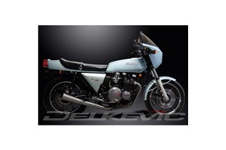 Complete exhaust system kawasaki sr650 z650d 78-81 classic stainless steel megaphone kawasaki sr650 1978 1981