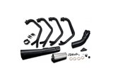 Complete exhaust system kawasaki z1000 mkii 79-80 classic stainless steel megaphone kawasaki z1000 mkii 1979 1980