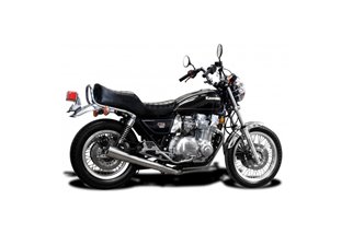 Ligne d'échappement complète kawasaki z1-r 78-79 megaphone classic céramique noire kawasaki z1 r 1979 1980