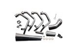 Complete exhaust system kawasaki gpz1100 uni-track 1983-85 black ceramic megaphone kawasaki gpz1100 1983 1985