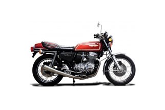 Sistema di scarico completo kawasaki z750 ltd 1980-83 megafono classico inox kawasaki kz750 ltd 1981 1984