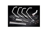 Complete exhaust system for Honda Cb750F1 75-76 Full 4-1 Stainless Steel Classic Megaphone Silencer