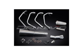 Full Exhaust System For Honda CB500F 1971-73 Full 4-1 Classic Stainless Steel Megaphone Muffler