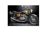 Sistema di scarico completo per Honda CB500F 1971-73 Full 4-1 Silenziatore megafono classico in acciaio inossidabile