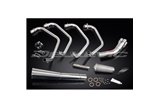 Sistema di scarico completo per Kawasaki Gpz1100 Uni-Track 1983-85 Full 4-1 Stainless Classic Megaphone