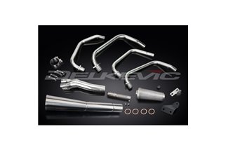 Sistema di scarico completo per Kawasaki Zn700A Ltd 84-85 Full 4-1 Stainless Classic Megaphone Silenziatore