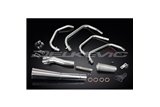 Sistema di scarico completo per Kawasaki Zn700A Ltd 84-85 Full 4-1 Stainless Classic Megaphone Silenziatore