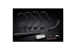 Full Exhaust System for Kawasaki Csr-Z1000 1981-82 Full 4-1 Ceramic Black Megaphone Silencer