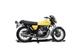 Komplette Abgasanlage Kawasaki GT750-KZ 1982-88 klassisches Edelstahl-Megaphon Kawasaki GT750 1982 1988