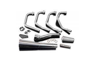 Complete exhaust system kawasaki zr750c zephyr 91-94 classic stainless steel megaphone kawasaki zr750c zephyr 1991 1994