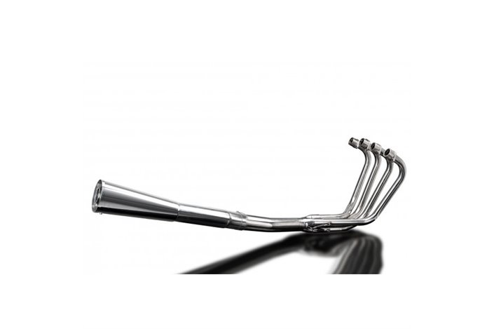 Classic stainless steel megaphone full exhaust system honda cb350f 1972-74 honda cb350f 1972 1974