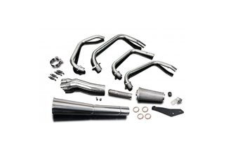 Complete exhaust system suzuki gs850l1982-84 classic stainless steel megaphone suzuki gs850l 1982 1984