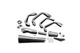 Complete exhaust system suzuki gs850l1982-84 classic stainless steel megaphone suzuki gs850l 1982 1984