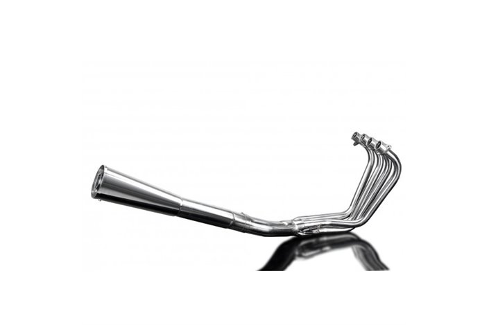 Complete exhaust system suzuki gs850g 82-86 classic stainless steel megaphone suzuki gs850g 1982 1986