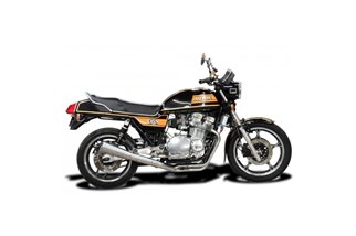 Système d'échappement complet suzuki gs850g 82-86 mégaphone classique en acier inoxydable suzuki gs850g 1982 1986