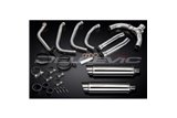 Sistema di scarico completo per Honda Cbr1100Xx Blackbird 350mm Stainless Tondo Bsau