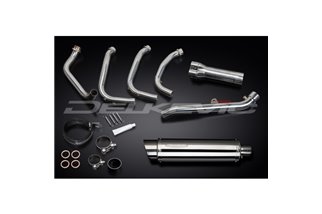 Sistema di scarico completo per Honda Cbr1100Xx Blackbird 4-1 350mm Stainless Tondo Bsau