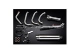 Sistema di scarico completo per Honda Cbr1100Xx Blackbird 4-1 350mm Stainless Tondo Bsau