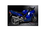 Système d'échappement complet pour Honda Cbr1100Xx Blackbird 4-1 350 mm rond en acier inoxydable Bsau