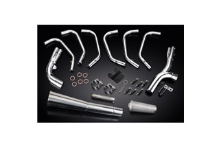 Sistema di scarico completo per Honda Cbx1000 79-83 Full 6-1 Inox Silenziatore Megafono Classico