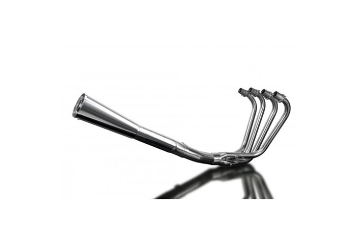 Sistema di scarico completo per Kawasaki Zr750C Zephyr 91-94 Full 4-1 Stainless Steel Classic Megaphone