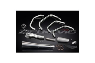 Complete Exhaust System for Kawasaki Gpz750 Uni-Track 1982-1985 Full 4-1 Stainless Classic Megaphone