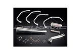 Sistema di scarico completo per Suzuki Gs1100G 82-84 Full 4-1 Silenziatore megafono classico in acciaio inossidabile