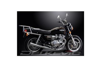 Komplette Abgasanlage für Suzuki Gs850G 79–81, kompletter 4–1 klassischer Megaphon-Schalldämpfer aus Edelstahl