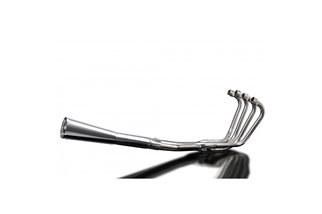 Sistema di scarico completo per Suzuki Gs750 1977-79 Full 4-1 Stainless Steel Classic Megaphone Silenziatore