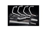 Sistema di scarico completo per Suzuki Gs750 1977-79 Full 4-1 Stainless Steel Classic Megaphone Silenziatore