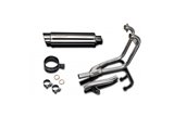 Complete exhaust system stainless steel silencers 350mm bsau yamaha fj1200 1988 1990